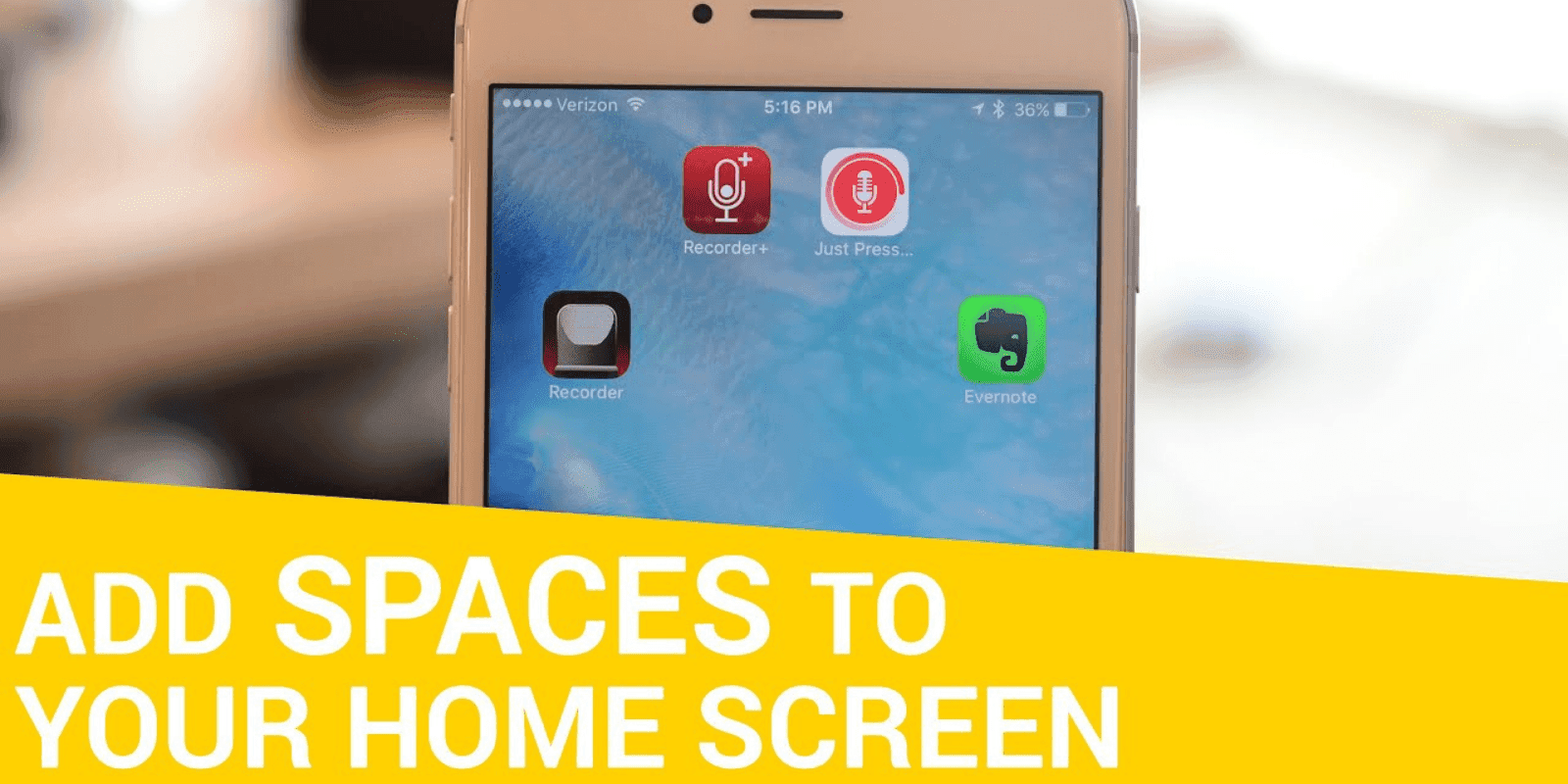 IOS 14: How to Create empty space on the home screen