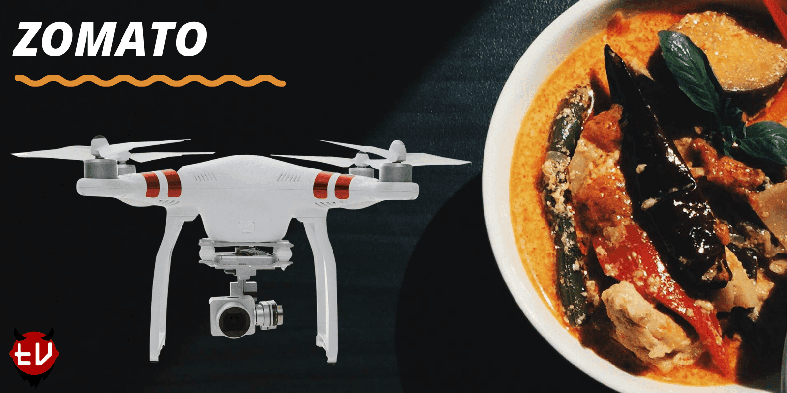 Food Packet Delivery with Drones by Zomato India