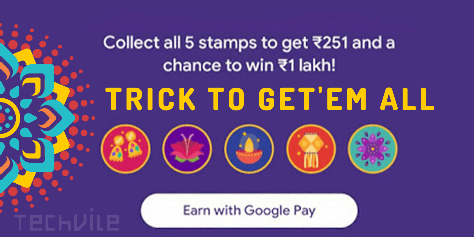 GooglePay Diwali Stamps and How to get them